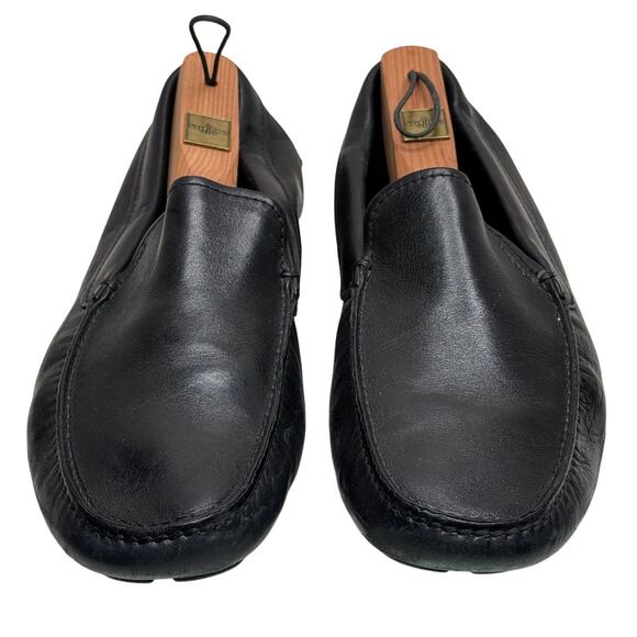 Prada Mens Black Leather Driving Loafers size 9 - Picture 2 of 6